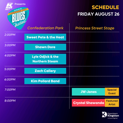 Blues Schedule- Friday