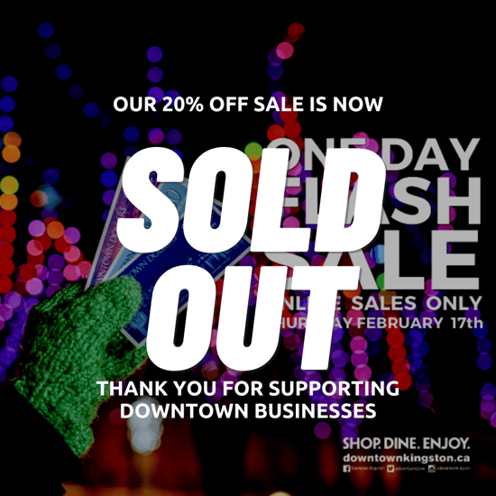 Our 20% off Sale is now